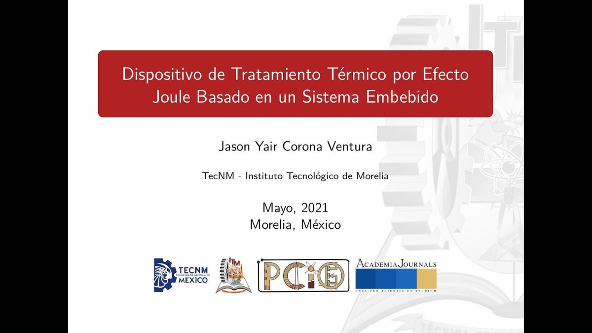 MOR265 - Dispositivo de Tratamiento Térmico por Efecto Joule Basado en un Sistema Embebido