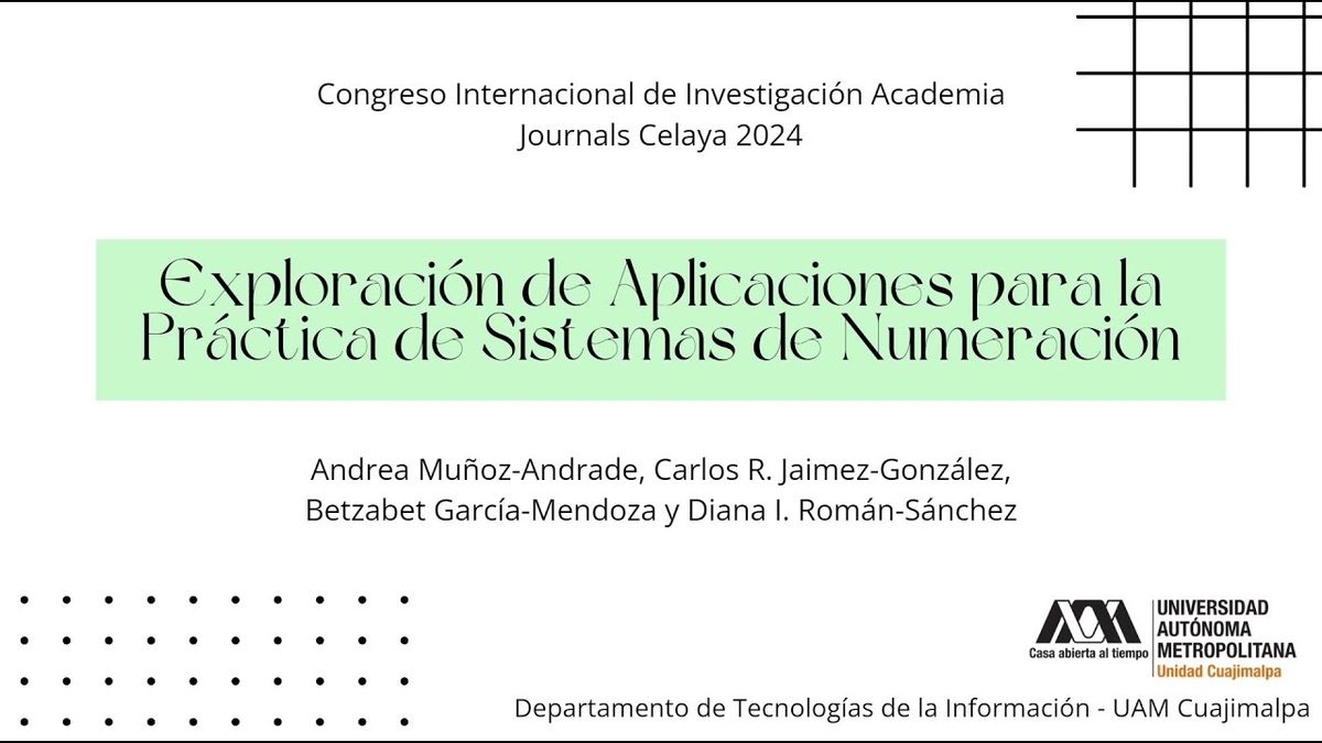 CLY002 - Exploración de Aplicaciones para la Práctica de Sistemas de Numeración