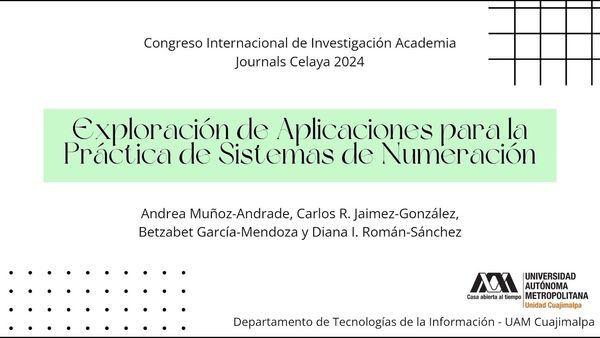 CLY002 - Exploración de Aplicaciones para la Práctica de Sistemas de Numeración