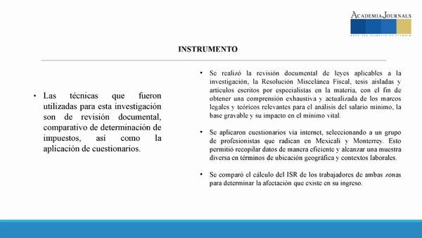 CTM172 - Análisis del Salario Mínimo, la Base Gravable y su Impacto al Mínimo Vital