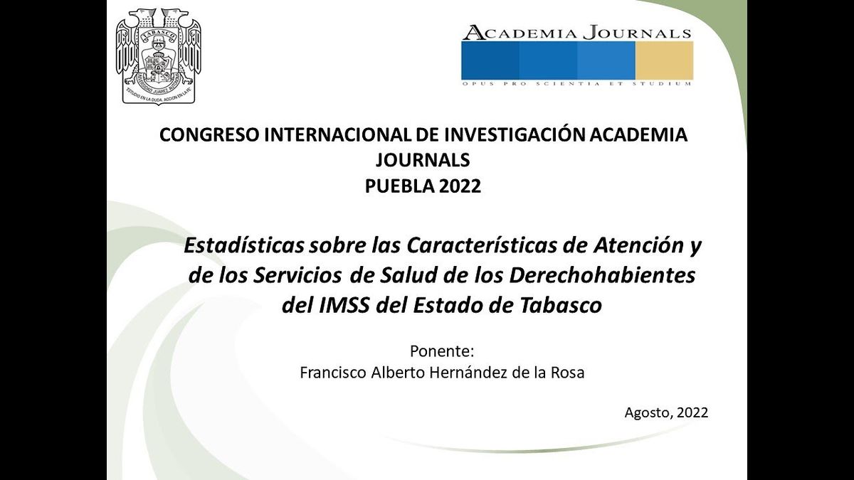 PBL134 - Estadísticas sobre las Características de Salud de los Derechohabientes del IMSS del Es…