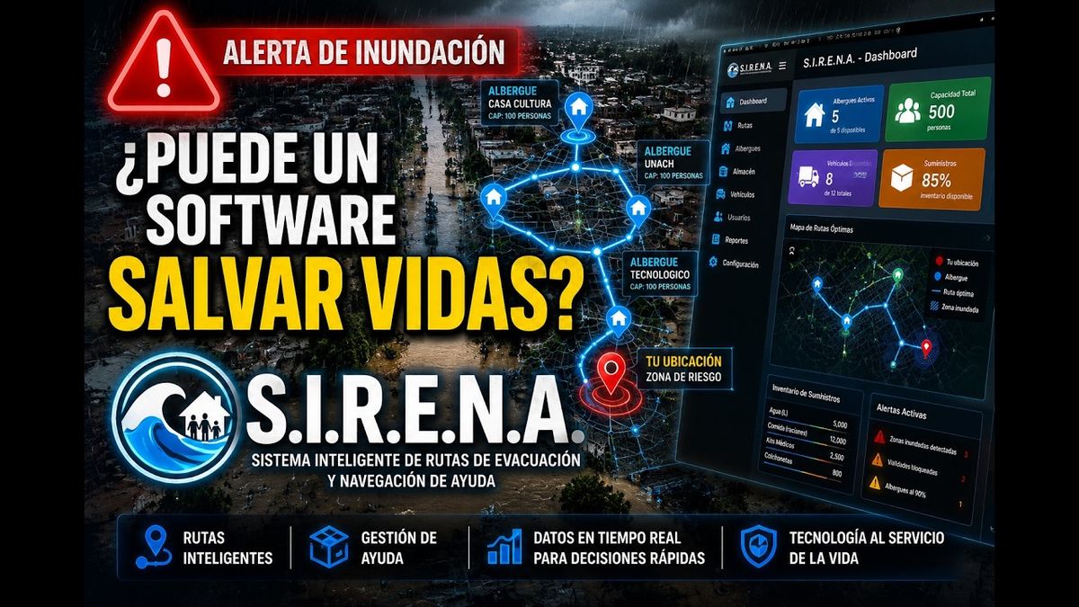 CIP049- Sistema Inteligente de Rutas de Evacuación y Navegación de Ayuda (S.I.R.E.N.A.) # Chiapas…