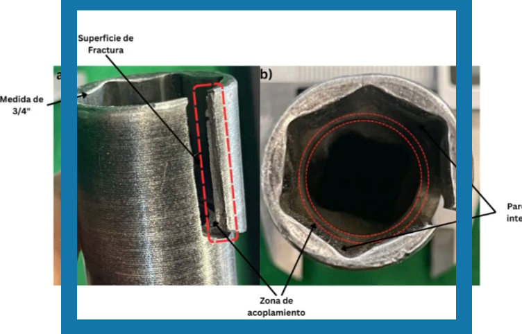 HUA138 - Análisis de Fallas de un Dado de Impacto Abatible CR-MO con Accionamiento de 1/2" (3/4"x1…