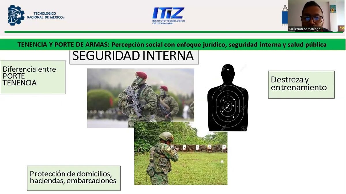 CMX142 - Tenencia y porte de armas: Percepción Social con nfoque jurídico, seguridad interna y sa…