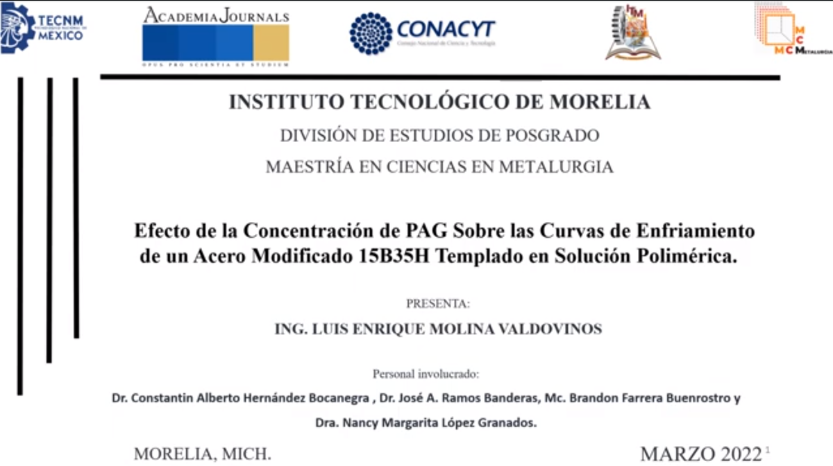 FRS169 - Efecto de la Concentración de PAG sobre las Curvas de Enfriamiento de un Acero Modificado…