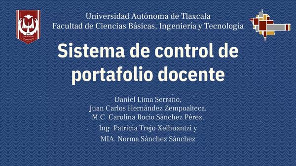 MOR144 - Sistema de Control de Portafolio Docente