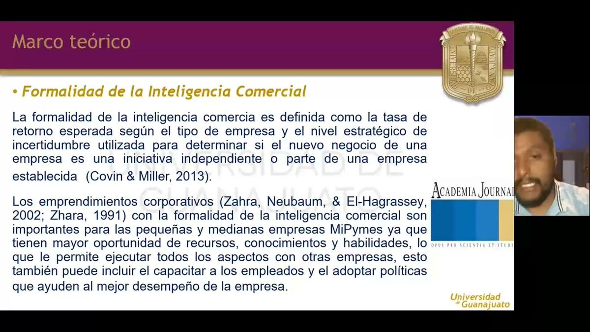 FRE006 - Emprendimiento Corporativo y su Relación con la Formalidad de la Inteligencia Comercial y…