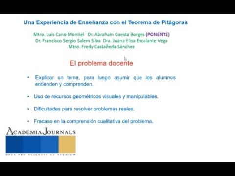 HLG182 - Una Experiencia de Enseñanza con el Teorema de Pitágoras