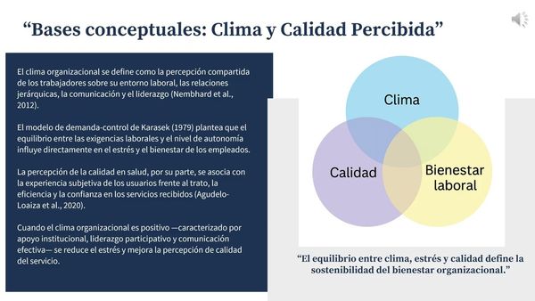 MED183 - Clima Organizacional y Percepción de la Calidad en Salud: Una Revisión de Alcance (2005-…