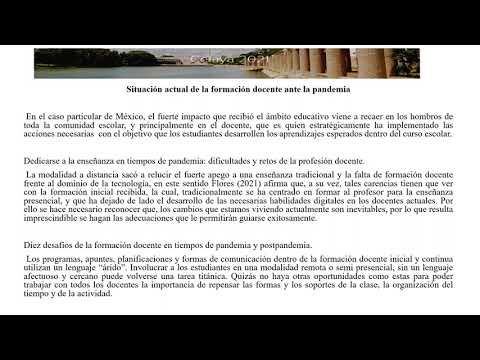 CLY315 - Políticas de Formación Docente: Una Visión ante la Pandemia Provocada por la COVID-19