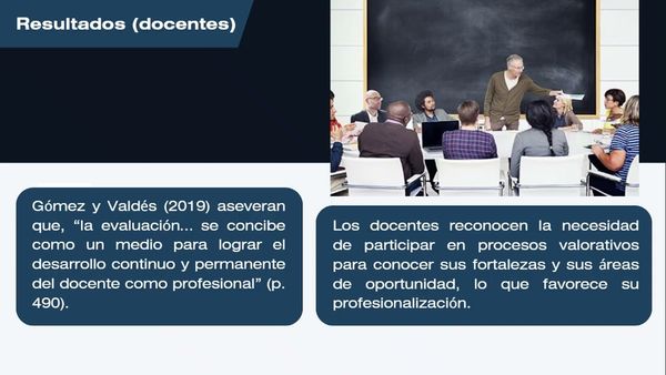 MED022 - El Fortalecimiento de la Práctica Docente a través de la Evaluación