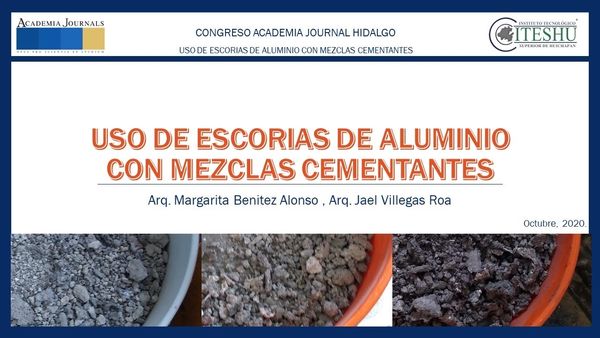 H062 - USO DE ESCORIAS DE ALUMINIO CON MEZCLAS CEMENTANTES