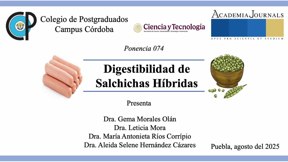 PUE074 - Digestibilidad de Salchichas Híbridas