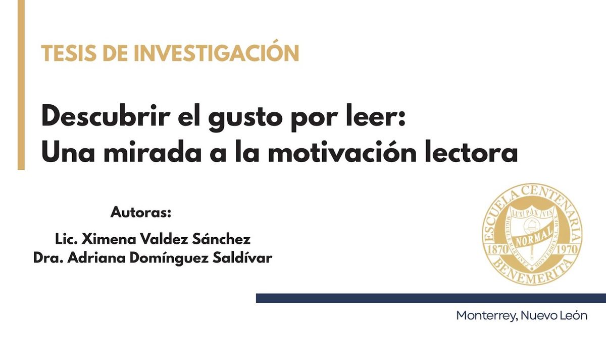 CIP048- Descubrir el gusto por leer: una mirada a la motivación lectora # Chiapas 2026