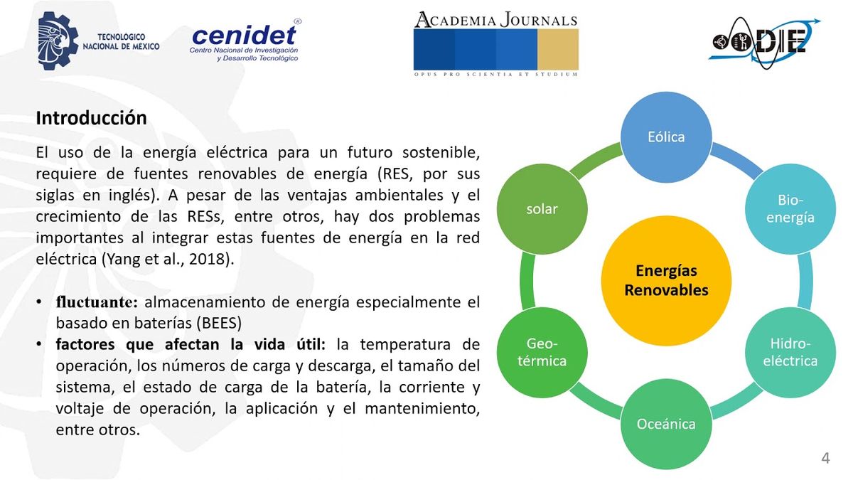 F023 - Revisión de Factores para el Diseño de Sistemas de Almacenamiento de Energía basados en B…