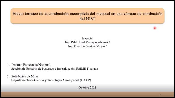 CLY111 - Efecto Térmico de la Combustión Incompleta del Metanol en una Cámara de Combustión del…