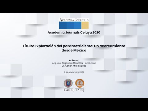 CCC-381 - EXPLORACIÓN DEL PARAMETRICISMO: UN ACERCAMIENTO DESDE MÉXICO