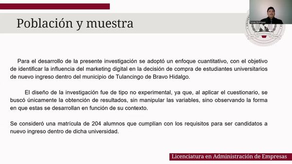 MED413 - La influencia del marketing digital en la decisión de compra de estudiantes universitario…