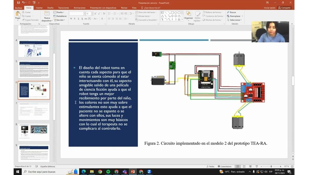 CDX064 - Prototipo TEA-RA: Robot Especializado en la Ayuda en Sesiones de Terapia en Niños con Au…