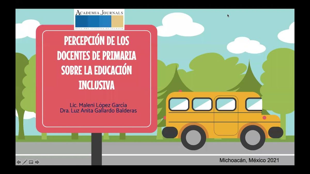 MOR093 - Percepción de los Docentes de Primaria Sobre la Educación Inclusiva