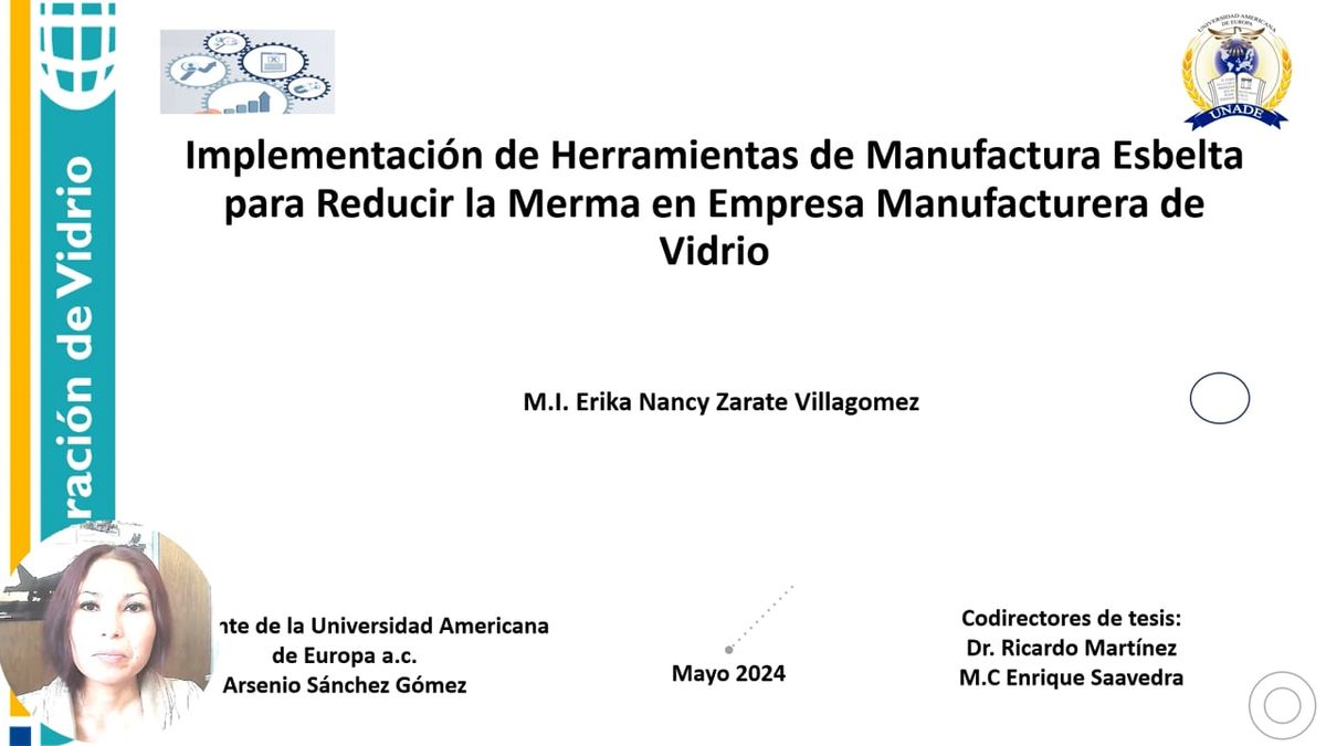 CTM141 - Implementación de Herramientas de Manufactura Esbelta para reducir la merma de Empresa Ma…