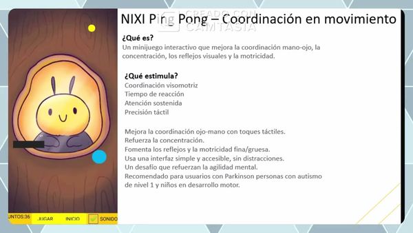 CPS054 - NIXI: Una Herramienta Tecnológica Inclusiva para el Desarrollo Cognitivo y Motriz en Pers…