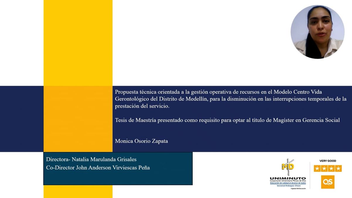 MED433 - Propuesta Técnica Orientada a la Gestión Operativa de Recursos en el Modelo Centro Vida …