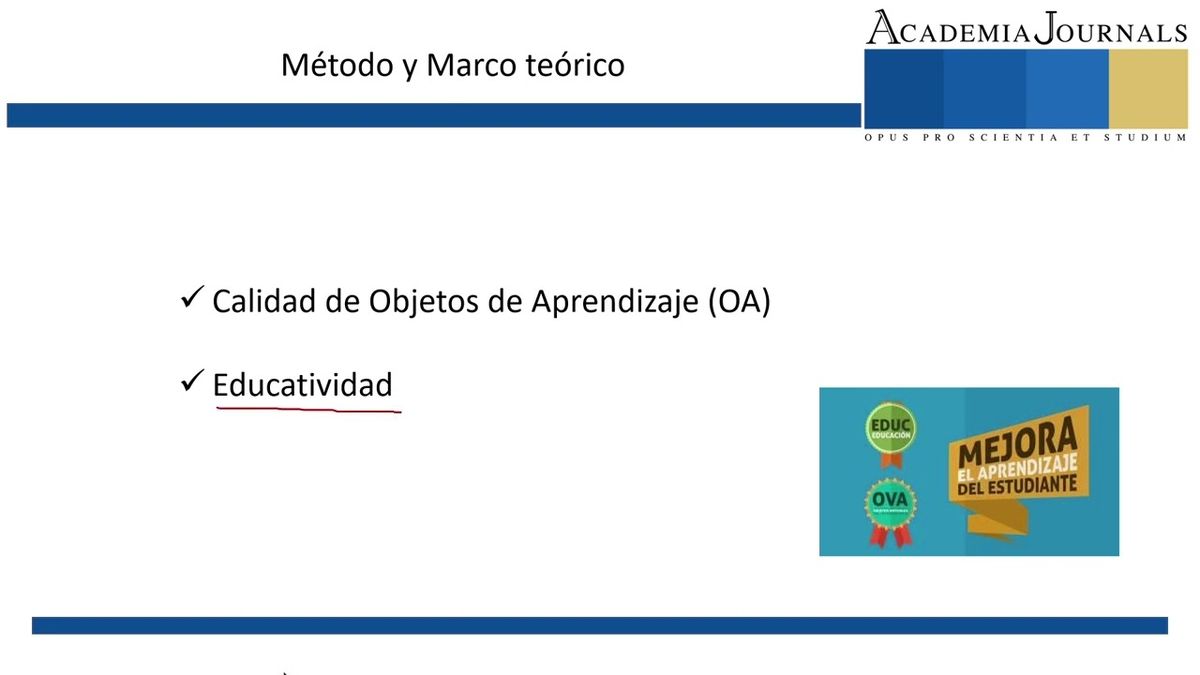 CEL063 - Calidad de los Objetos de Aprendizaje en un Repositorio Temático