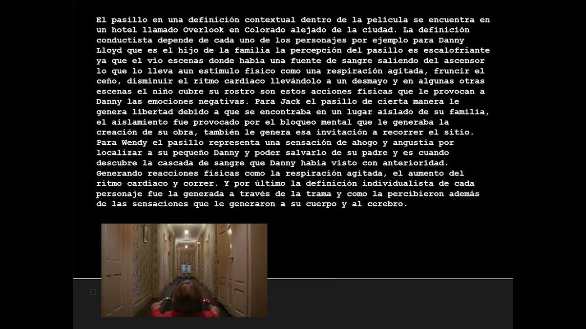 CEL325 - Algunos Elementos de la Arquitectura en el Cine y la Percepción de las Emociones