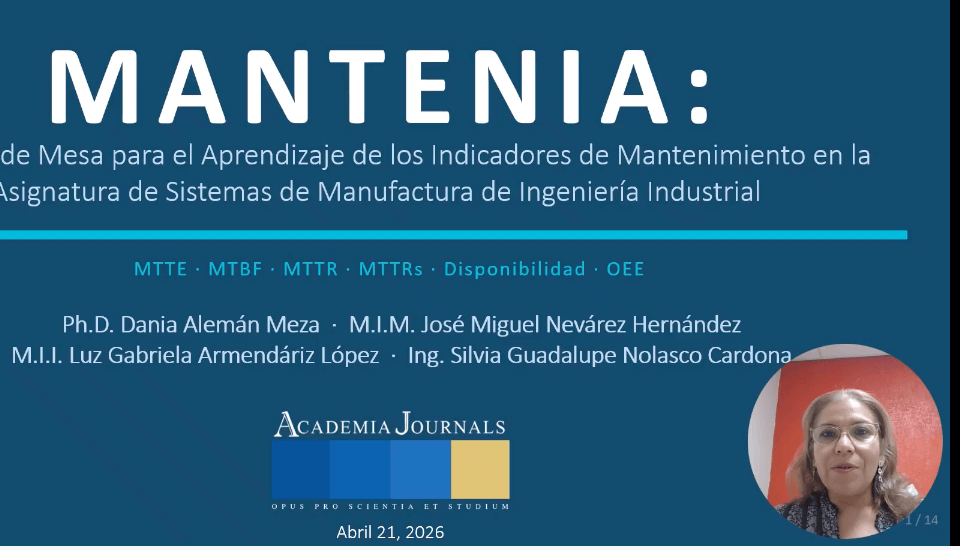 ABR064- MANTENIA: un Juego de Mesa para el Aprendizaje de los Indicadores de Mantenimiento en la As…