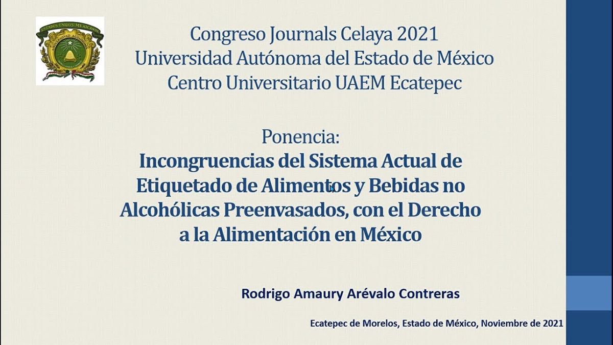 CLY552 - Incongruencias del Sistema Actual de Etiquetado de Alimentos y Bebidas no Alcohólicas Pre…