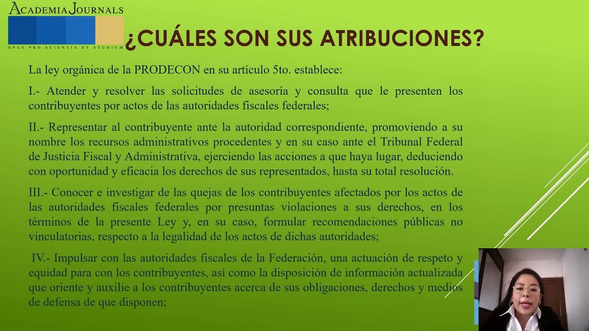 CLY418 - La Función de la PRODECON como Órgano Protector de los Derechos Humanos del Contribuyente