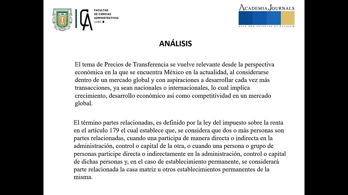 CHM185 - Vacíos Legales en la Revisión de Estudios de Precios de Transferencia por Parte del SAT…