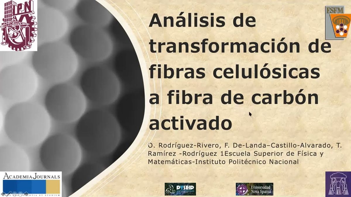 MOR444 - Análisis de Transformación de Fibras Celulósicas a Fibra de Carbón Activado