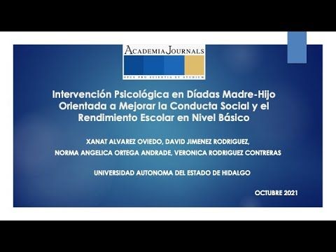 HID337 - Intervención Psicológica en Díadas Madre-Hijo Orientada a Mejorar la Conducta Social y …