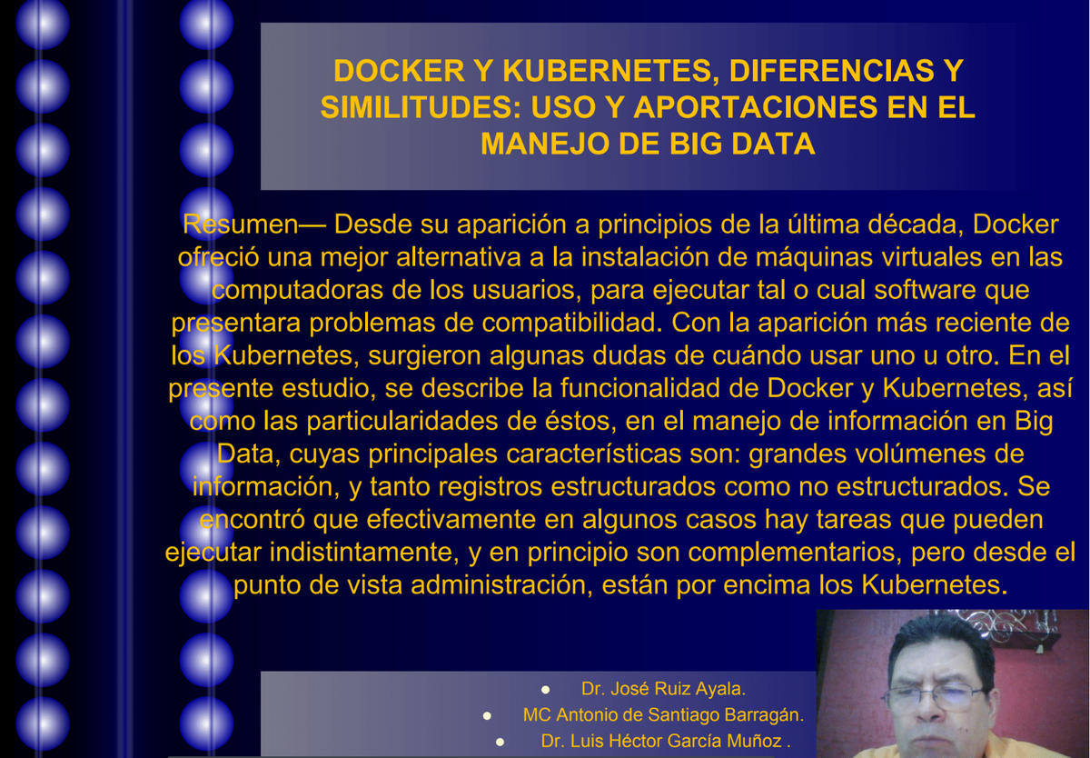 MOR028 - Docker y Kubernetes, Diferencias y Similitudes: Uso y Aportaciones en el Manejo de Big Data