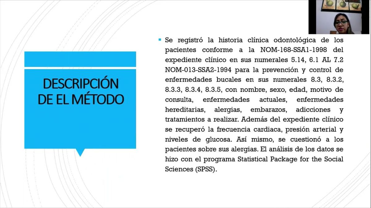 MOR052 - Caracterización Clínica de Pacientes que Asisten a Consulta Dental a la Clínica Univers…