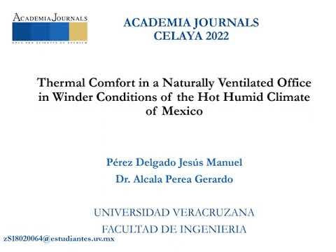 CEL002 - Thermal Comfort in a Naturally Ventilated Office in Winter Conditions of the Hot Humid Cl…