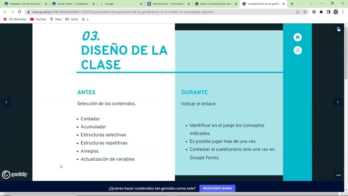 MLA030 - Incorporación de la gamificación en la unidad de aprendizaje: Algoritmia y Programación