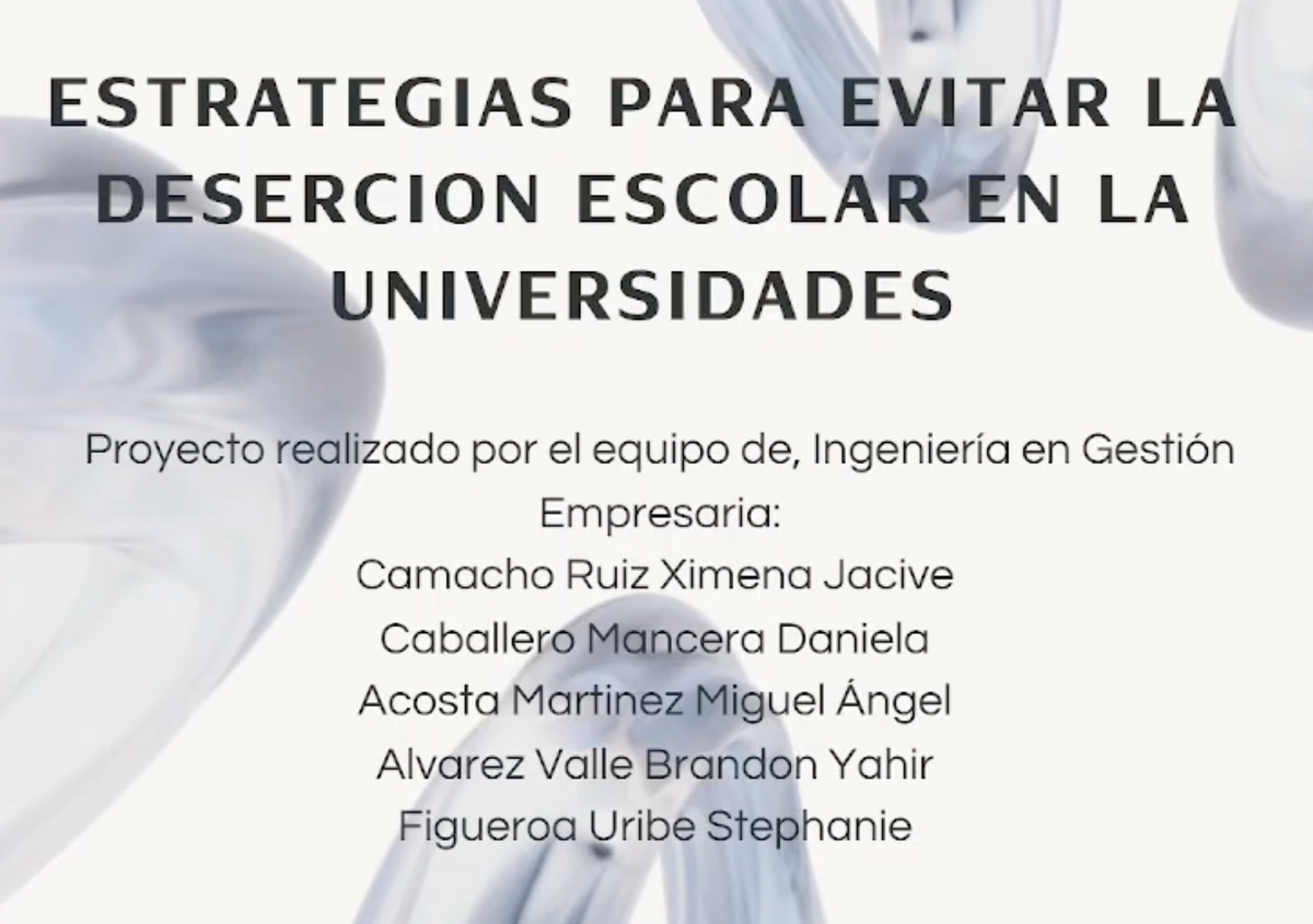 INT091- Estrategias para evitar la deserción escolar en la universidad. # Integralia 2025
