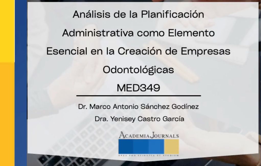 MED349 - Análisis de la Planificación Administrativa como Elemento Esencial en la Creación de Em…