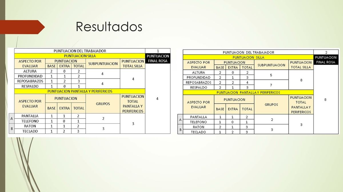 CLY459 - Determinación del Nivel de Riesgo mediante el Método ROSA a Personal del Área de Recurs…