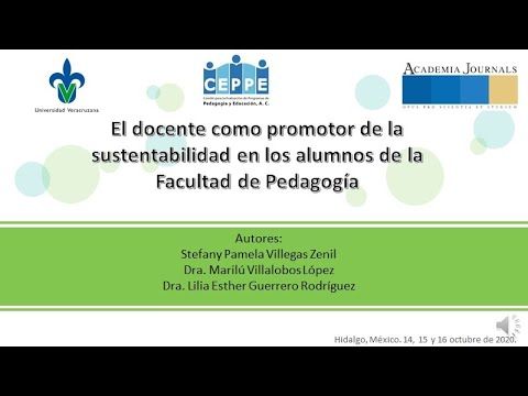 H142 - EL DOCENTE COMO PROMOTOR DE LA SUSTENTABILIDAD EN LOS ALUMNOS DE LA FACULTAD DE PEDAGOGÍA