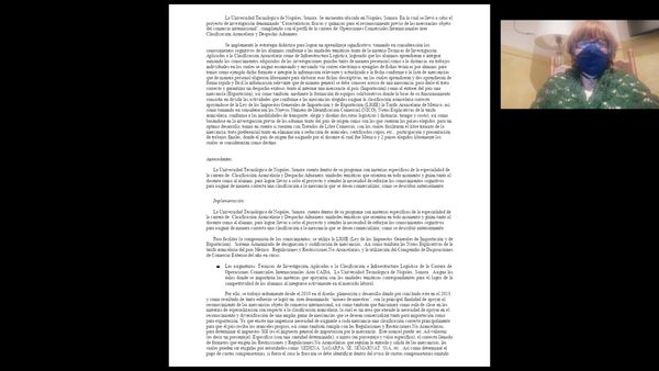 CLY568 - Características Físicas y Químicas para el Reconocimiento Previo de las Mercancías com…