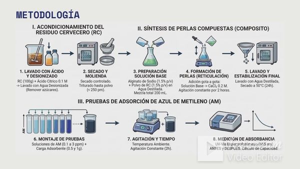 CHE194- Síntesis de un material adsorbente a base de residuo cervecero y alginato de sodio para la…