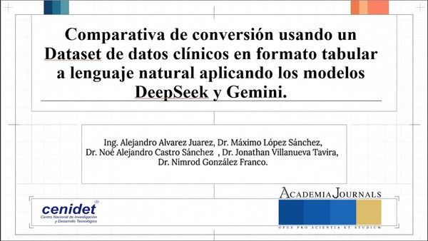 ABR026- Comparativa de Conversión Usando un Dataset de Datos Clínicos en Formato Tabular a Lengua…
