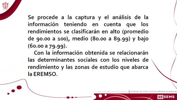 CEL445 - Rendimiento Escolar del Nivel Medio Superior en el Contexto Social