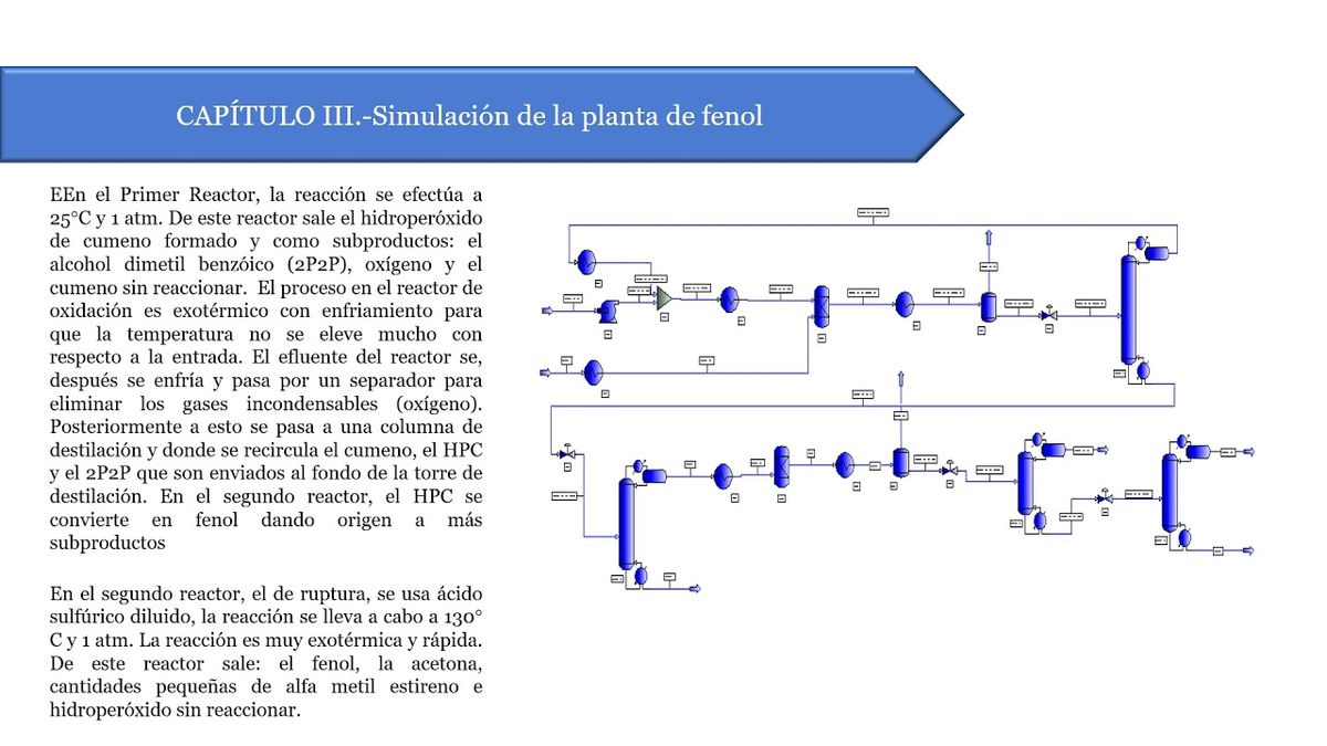 HID146 - Diseño y Simulación de una Planta de Fenol