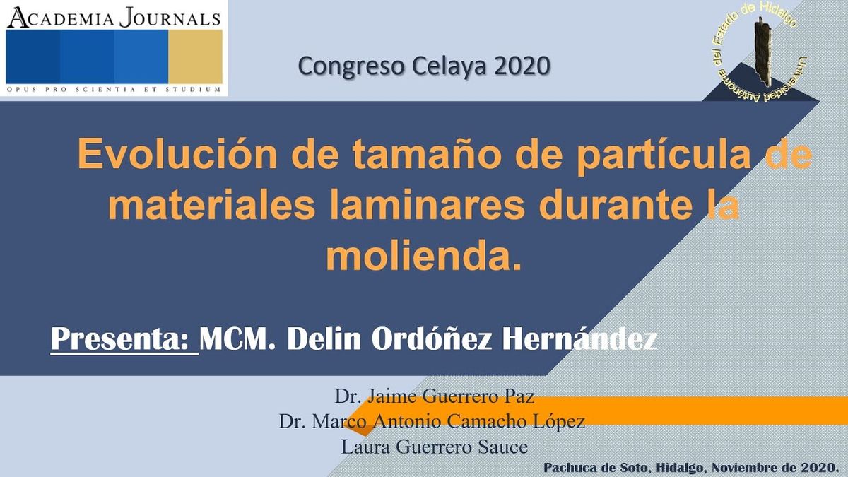 CCC-066 - EVOLUCIÓN DE TAMAÑO DE PARTÍCULA DE MATERIALES LAMINARES DURANTE LA MOLIENDA