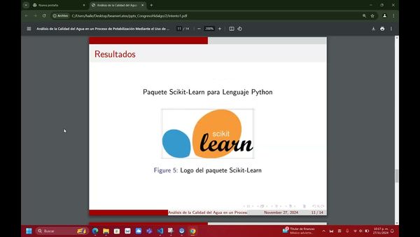 HDG119 - Análisis de la Calidad del Agua en un Proceso de Potabilización Mediante el Uso de Clasi…